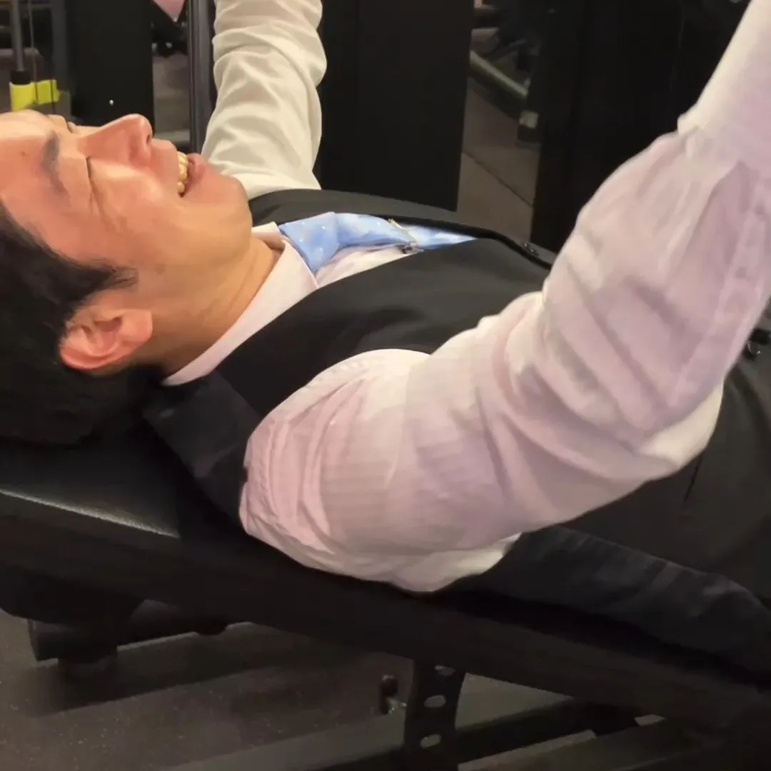 ジレを着用してトレーニング！